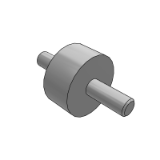 HAE01 橡胶减震器-两端外螺纹型-圆柱型
