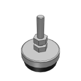 WBK01 脚杯-固定型-中载-橡胶嵌入式底座