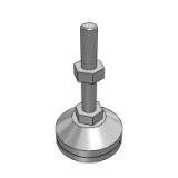 WBK61_63 脚杯-防震脚杯-固定型-金属+橡胶底座