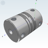 CBA01_21 平行线式联轴器-螺钉固定型/螺钉夹紧型(铝合金)
