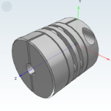 CDI01_21 膜片式联轴器-螺钉夹紧型-单膜片/双膜片(铝合金)