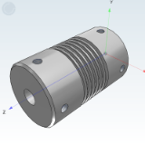 CWA01_21 波纹管式联轴器-螺钉固定型(铝合金)