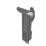 XAD14_16 平面锁-把手按压转动式-方形独立式按钮-三点式