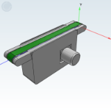 平皮带输送机-宽度指定型-带防跑偏中间驱动双槽型材（带轮直径30mm）-调速型/变频型
