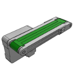 平皮带输送机-全型材宽度选择型-带防跑偏头部驱动双槽型材（带轮直径30mm）-步进型
