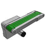 平皮带输送机-全型材宽度选择型-带防跑偏头部驱动双槽型材（带轮直径30mm）-伺服型