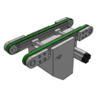 同步带输送机-双列型-中间驱动双槽型材（带轮直径30mm）-伺服型