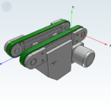 同步带输送机-双列型-中间驱动三槽型材（带轮直径50mm）-调速型/变频型