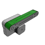平皮带输送机-全皮带宽度指定型-中间驱动三槽型材（带轮直径50mm）-步进型