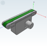 平皮带输送机-宽度指定型-中间驱动三槽型材（带轮直径50mm）-调速型/变频型