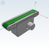 平皮带输送机-宽度指定型-带防跑偏中间驱动三槽型材（带轮直径50mm）-调速型/变频型